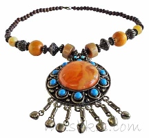 Indian ethnic necklace - click here for large view